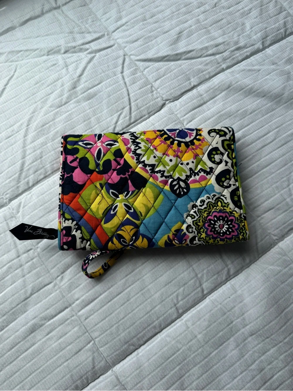 Vera Bradley multicolored quilted jewelry organizer